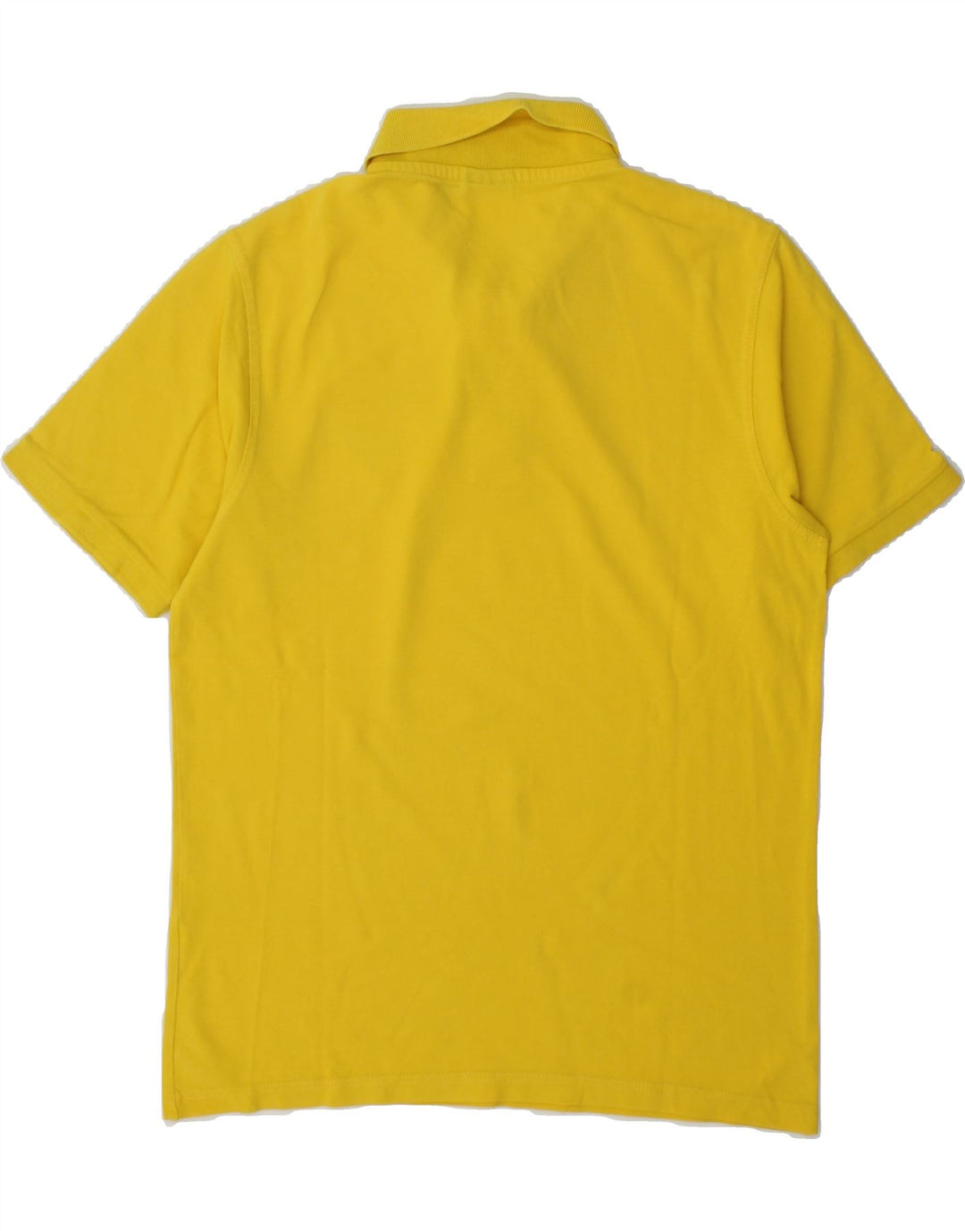 ERREA Mens Graphic Polo Shirt Medium Yellow Vintage Errea and Second-Hand Errea from Messina Hembry 