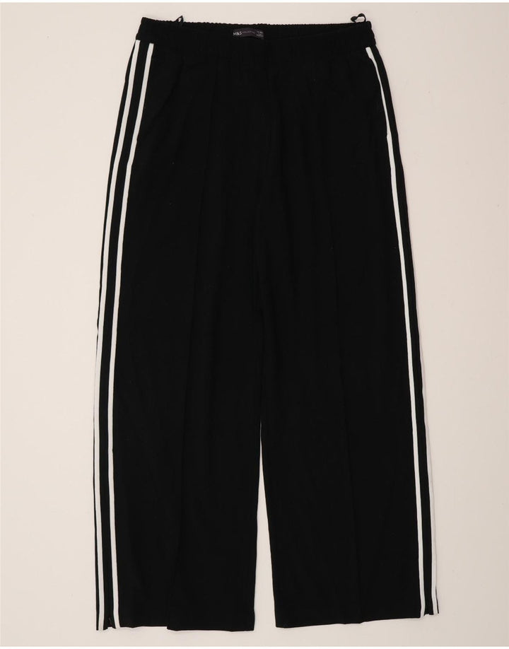 Damskie spodnie dresowe Marks & Spencer UK 14, średni czarny poliester