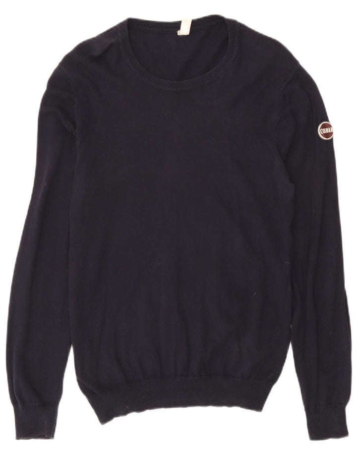 Męski sweter z dekoltem w łódkę Colmar, średni granatowy