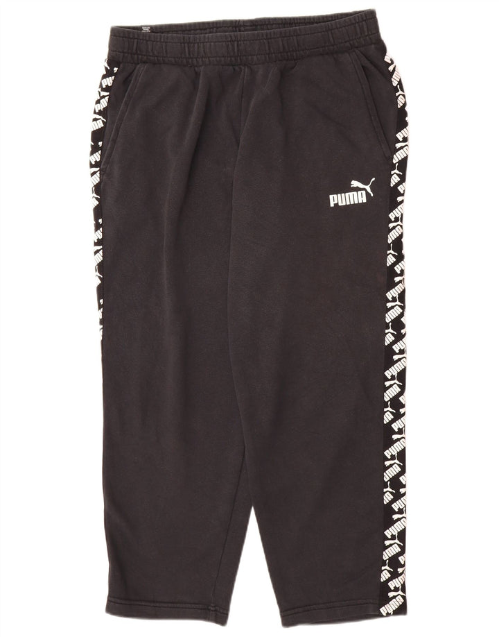 Męskie spodnie dresowe Puma Graphic Crop, duże, czarne