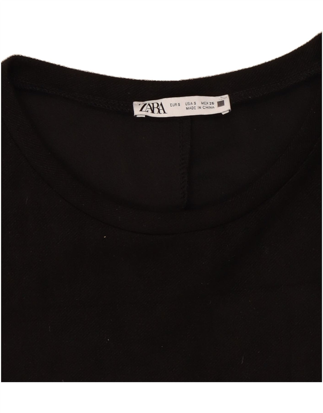 ZARA Womens Basic Dress UK 10 Small Black Polyester Vintage Zara and Second-Hand Zara from Messina Hembry 
