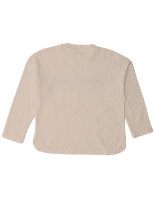 Damski top graficzny Massimo Dutti z rękawem 3/4, UK 10, mały, biały nadruk zwierzęcy