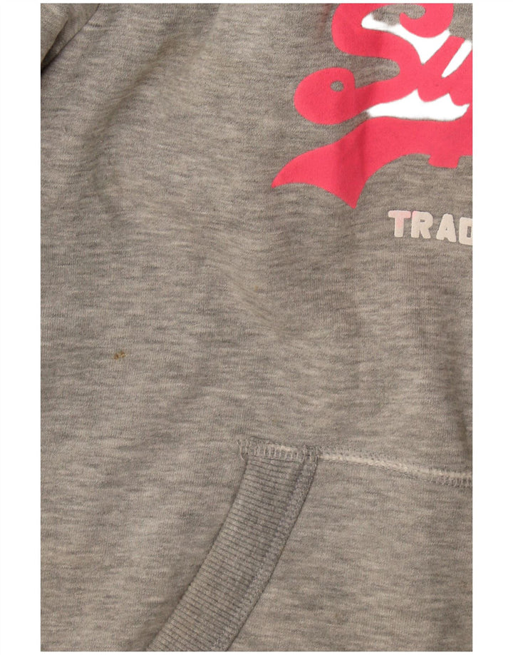 Damski sweter z kapturem Superdry Graphic UK 16, duży, szary poliester