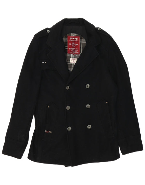 Płaszcz męski Jack & Jones w kolorze groszku UK 40, duży czarny