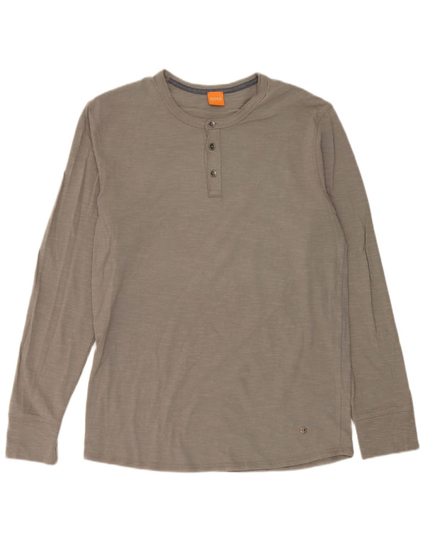 Męska koszulka z długim rękawem Hugo Boss XL, szara
