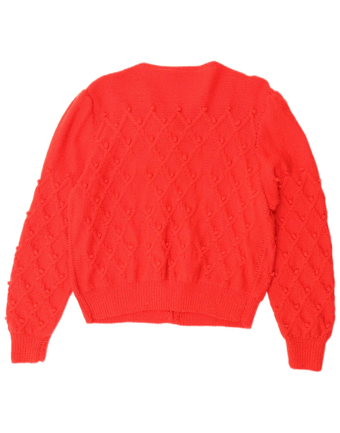 Vintage damski sweter oversize UK 16, duży czerwony