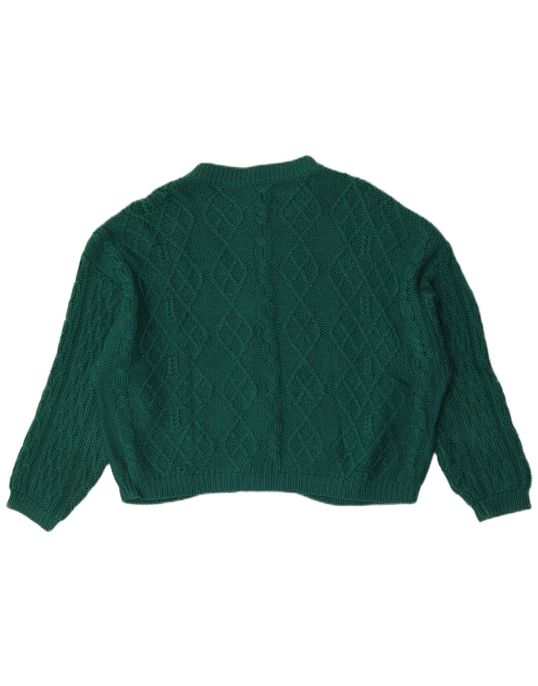 Sweter damski Benetton UK 16, duży, zielony, wełniany