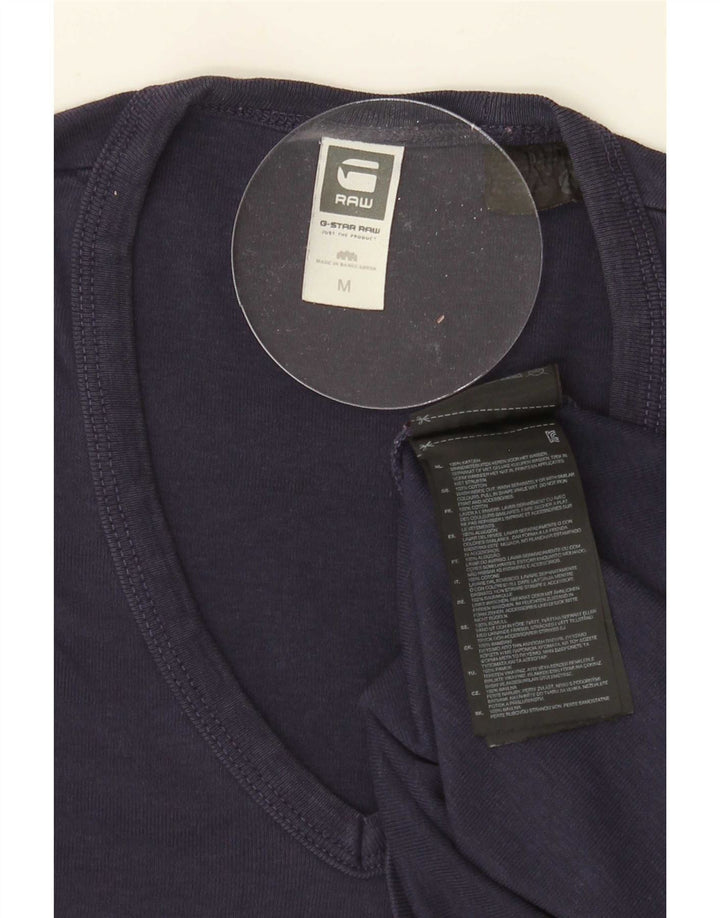 T-shirt męski G-Star, średni, granatowy, bawełniany