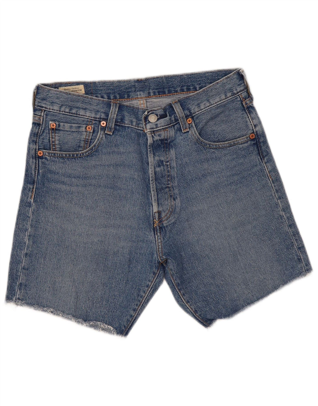 Męskie spodenki jeansowe Levi's 501 W30 Średnioniebieskie, bawełniane