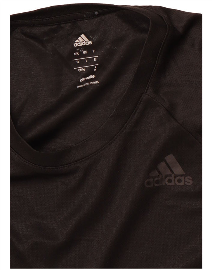 Męska koszulka ADIDAS Climalite Top, średnia, czarna, poliestrowa, sportowa