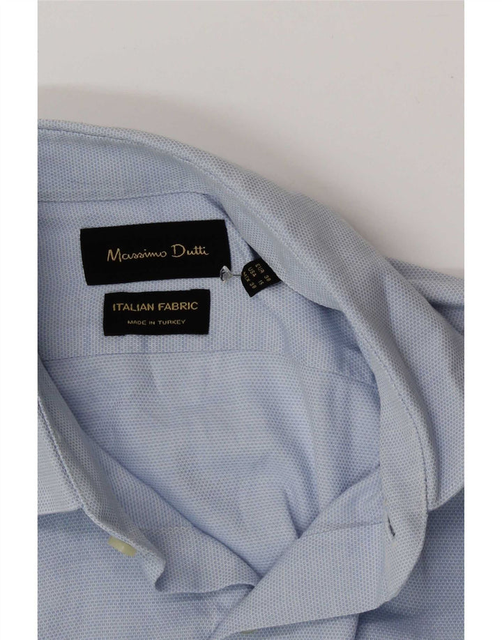 Koszula męska Massimo Dutti rozmiar 38 15 Średni niebieski