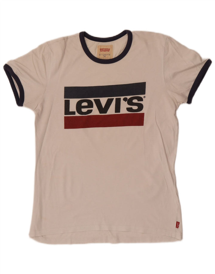 Chłopięcy T-shirt z grafiką Levi's, 15-16 lat, biały