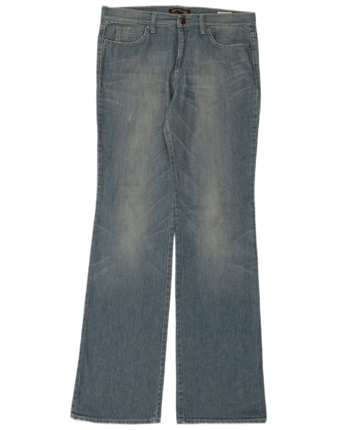 Damskie jeansy Bootcut Gianfranco Ferre Graphic W31 L35 Niebieskie, bawełniane