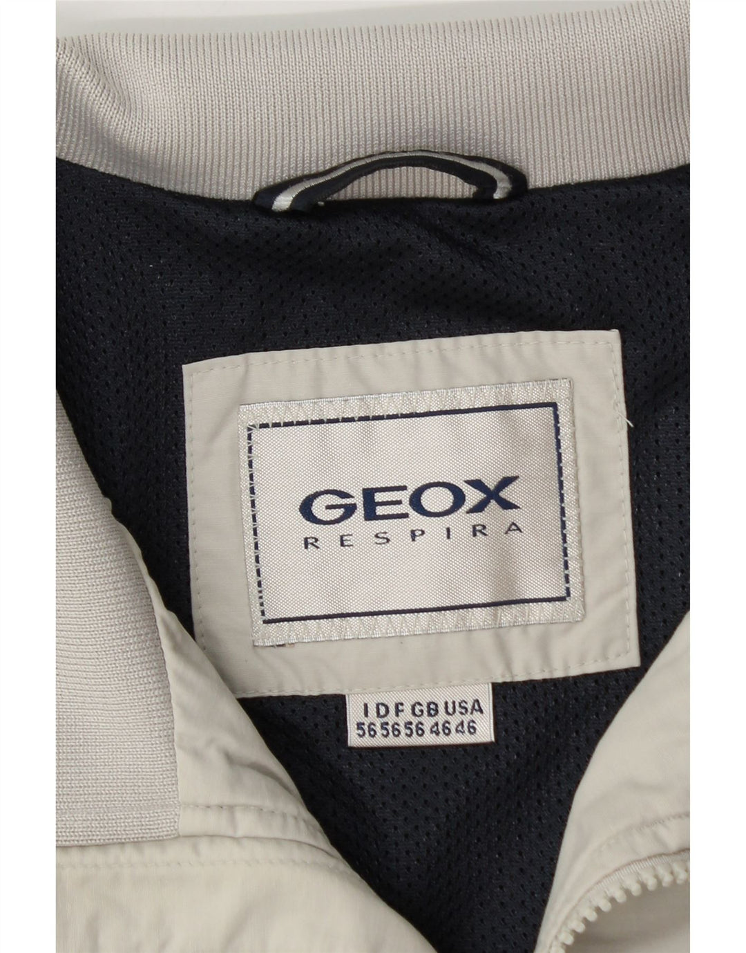 Męska kurtka bomberka Geox Respira UK 46 3XL, szara bawełna