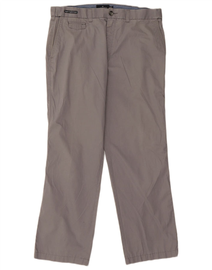 Męskie spodnie chino Marks & Spencer Blue Harbor Straight W36 L29 szare