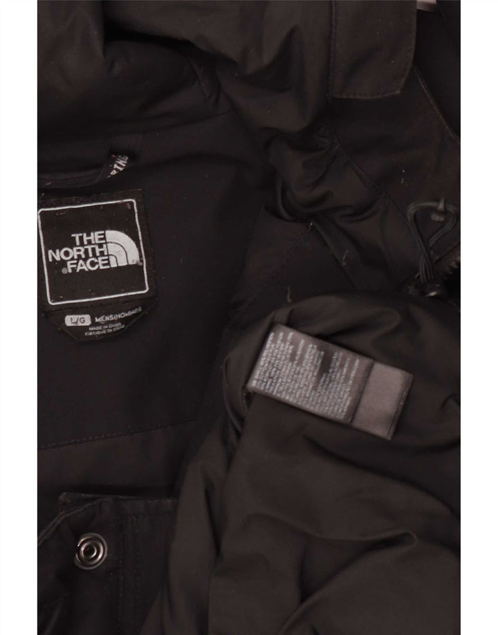 Męska kurtka parka z kapturem The North Face UK 40, duża, czarna, poliestrowa