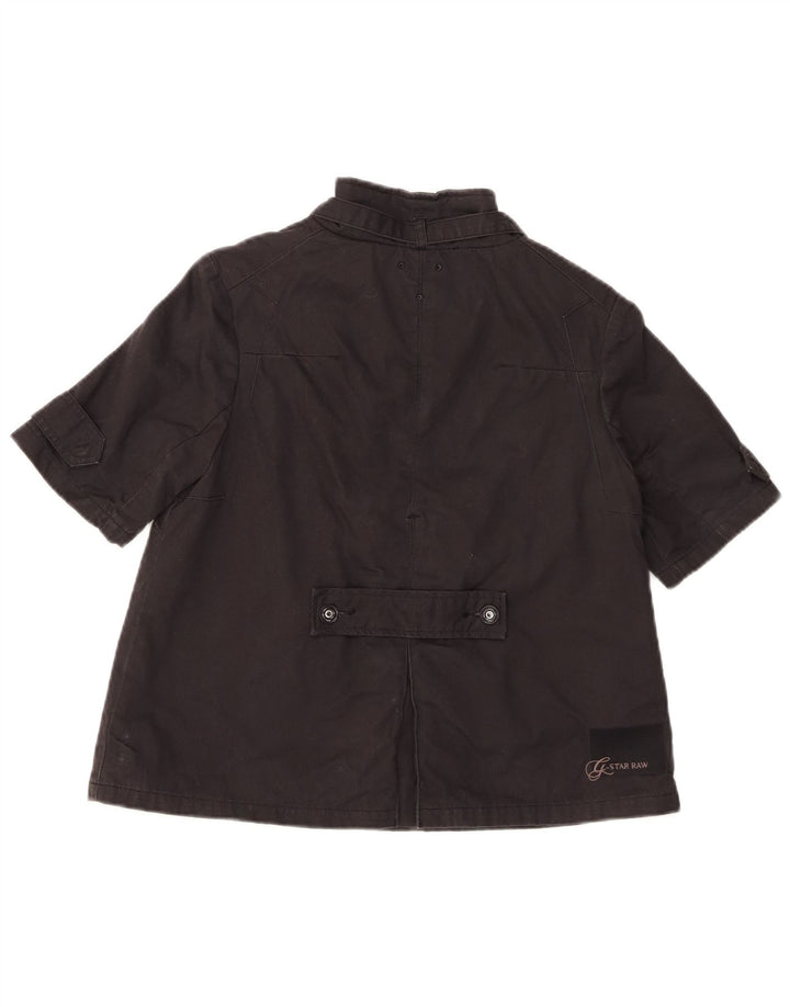 Damska kurtka bomberka z krótkim rękawem G-Star UK 10, mała, czarna bawełna