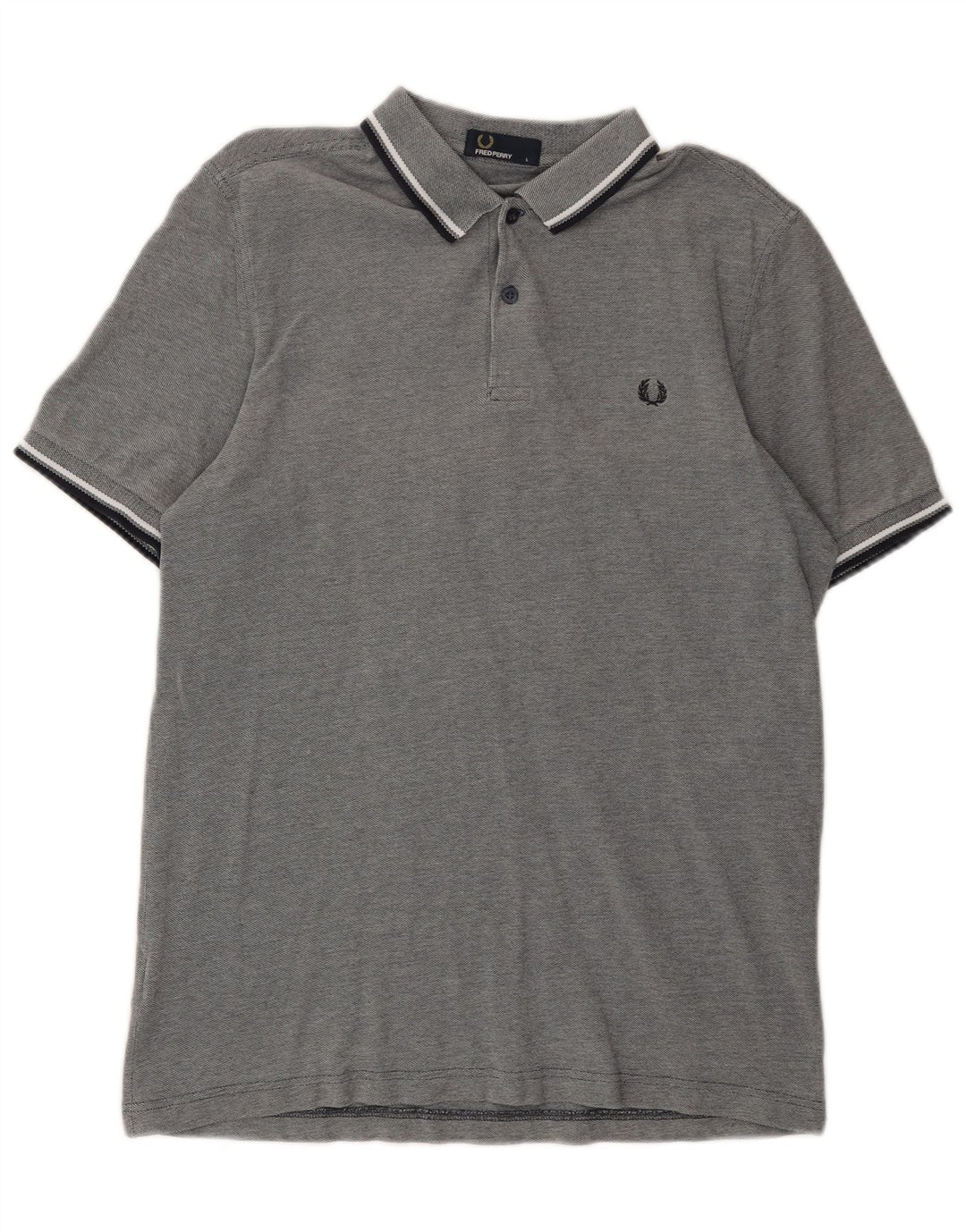 Męska koszulka polo Fred Perry, duża, szara, bawełniana