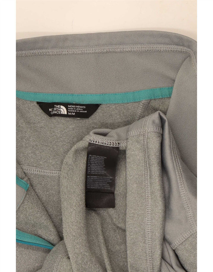 Męski dres The North Face z zamkiem błyskawicznym, średnioszary, nakrapiany