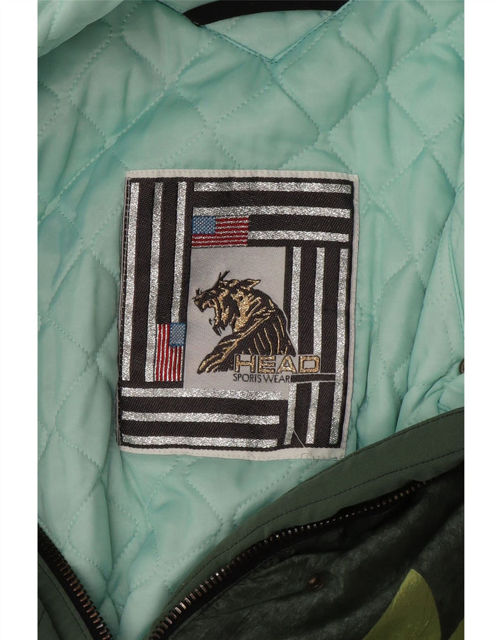 Damska kurtka wiatrówka HEAD Crop UK 14 w kolorze średniej zieleni