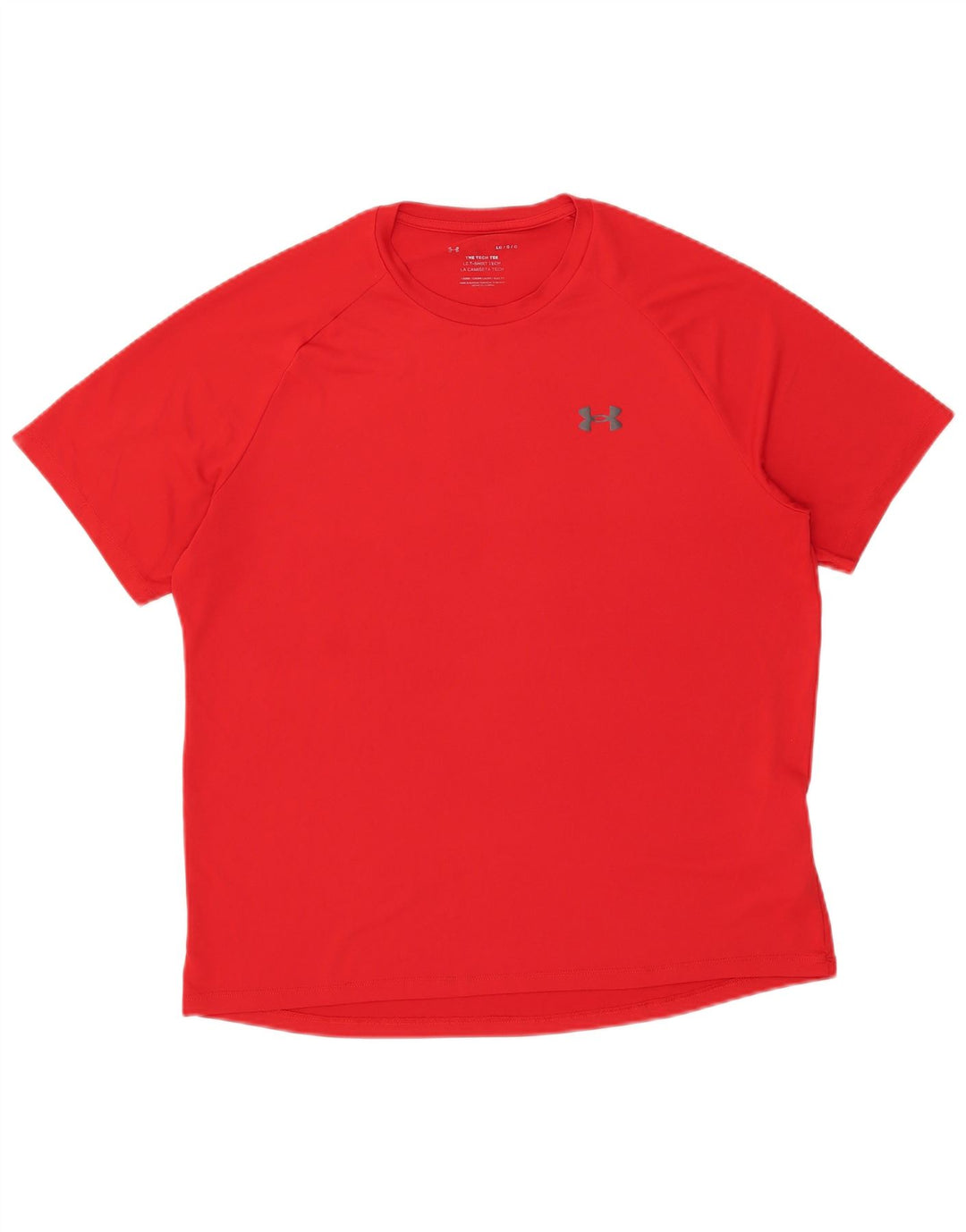 Under Armour Męski T-shirt Top Duży Czerwony Poliester Sport