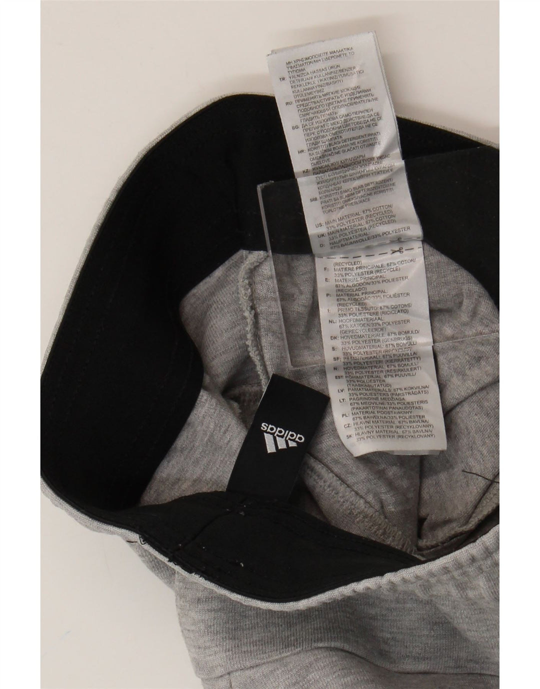 Adidas Męskie Spodnie Dresowe Joggery Małe Szare Bawełniane