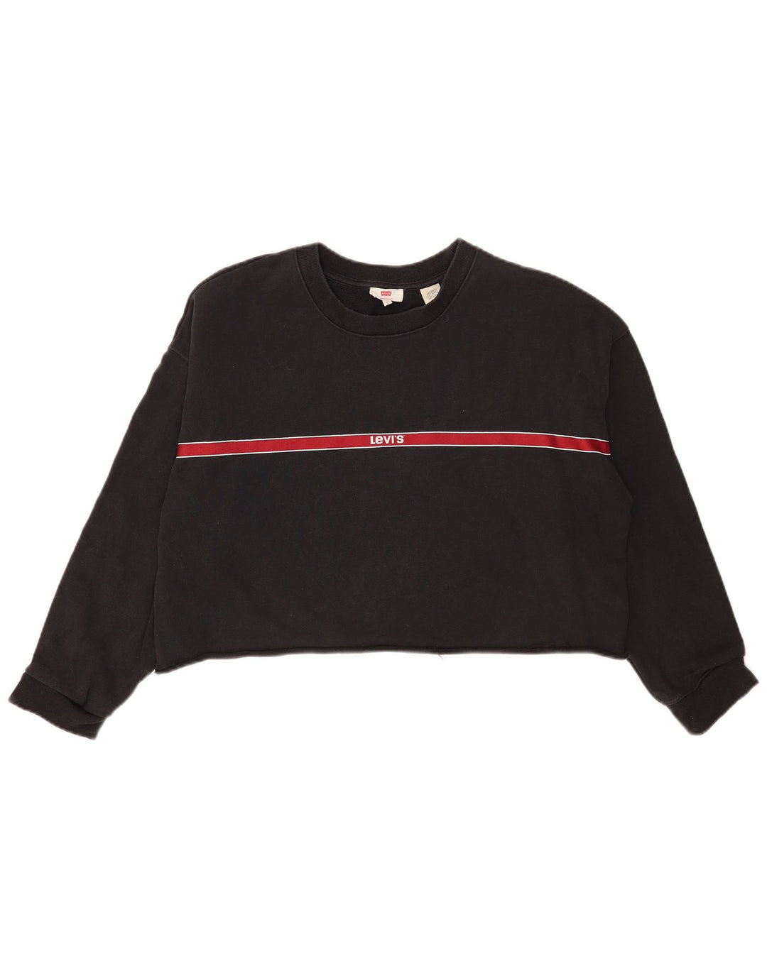 Damska bluza Levi's Crop Oversize UK 16, duże szare paski