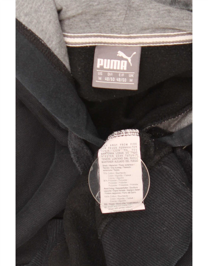Męska bluza z kapturem Puma, średnia czarna, bawełniana