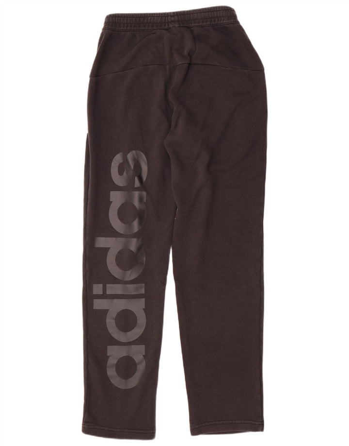 Męskie spodnie dresowe Adidas z grafiką, małe, czarne, bawełniane
