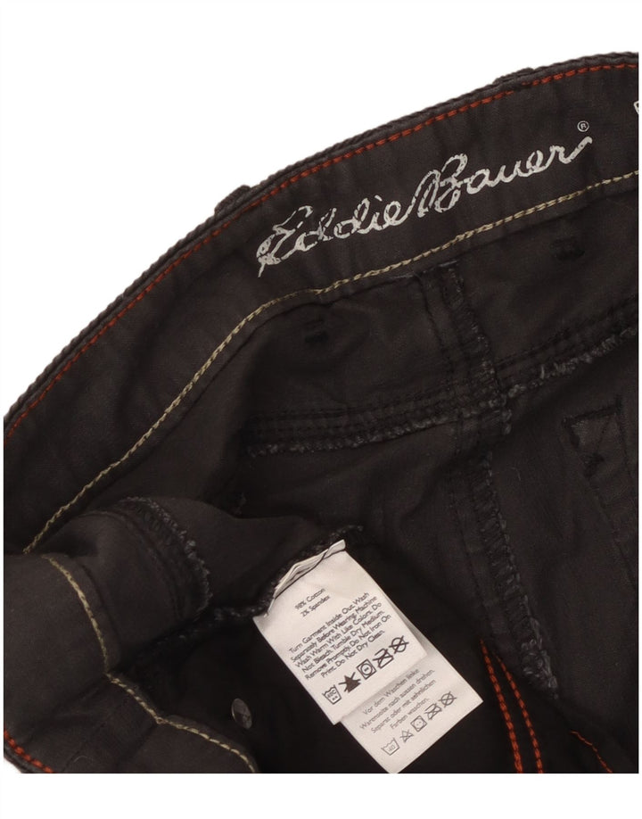 Damskie sztruksowe spodnie Eddie Bauer W38 L29, lekko zakrzywione