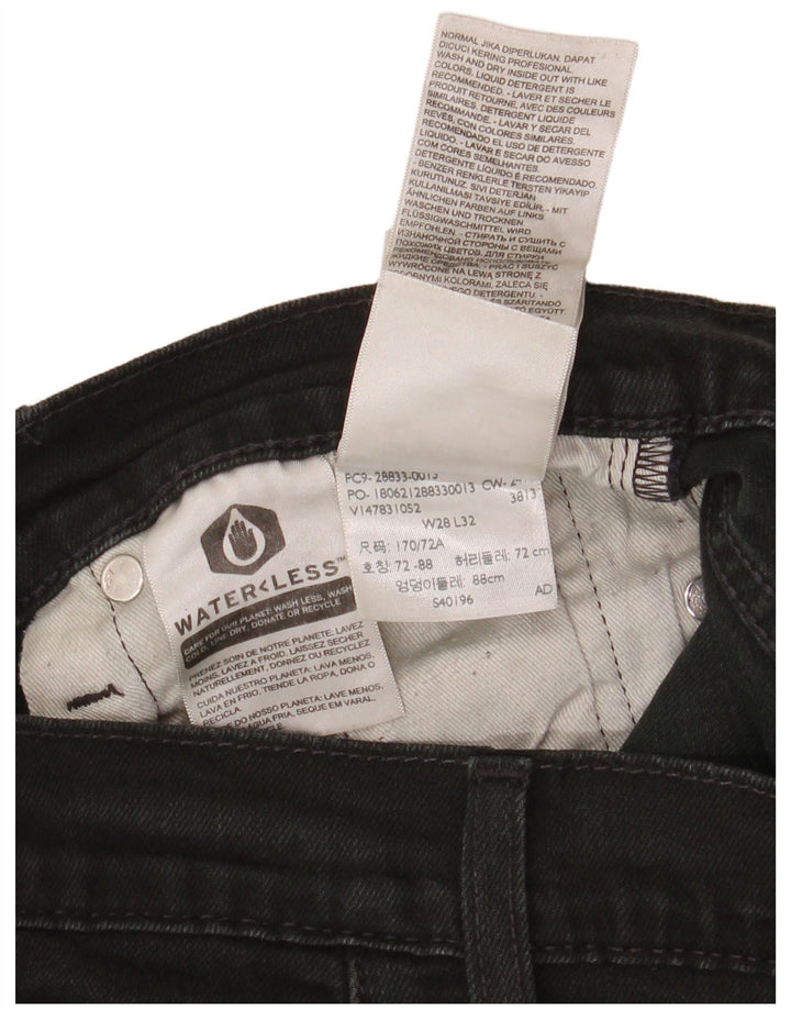 Damskie jeansy Levi's Skinny W28 L30 Czarna bawełna