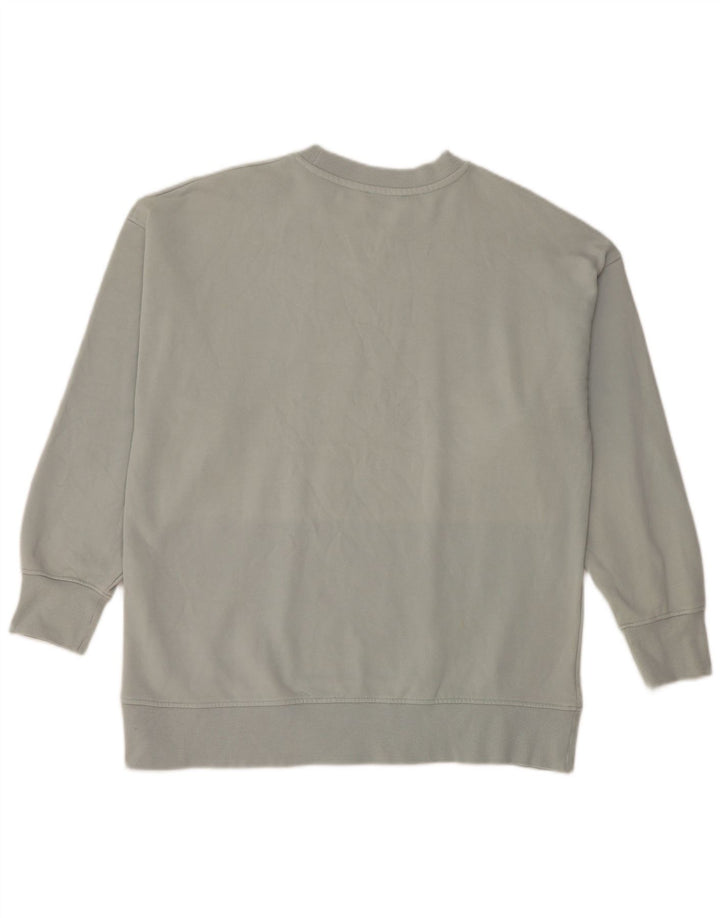 Damski sweter oversize Zara UK 10 Small, szary, bawełniany