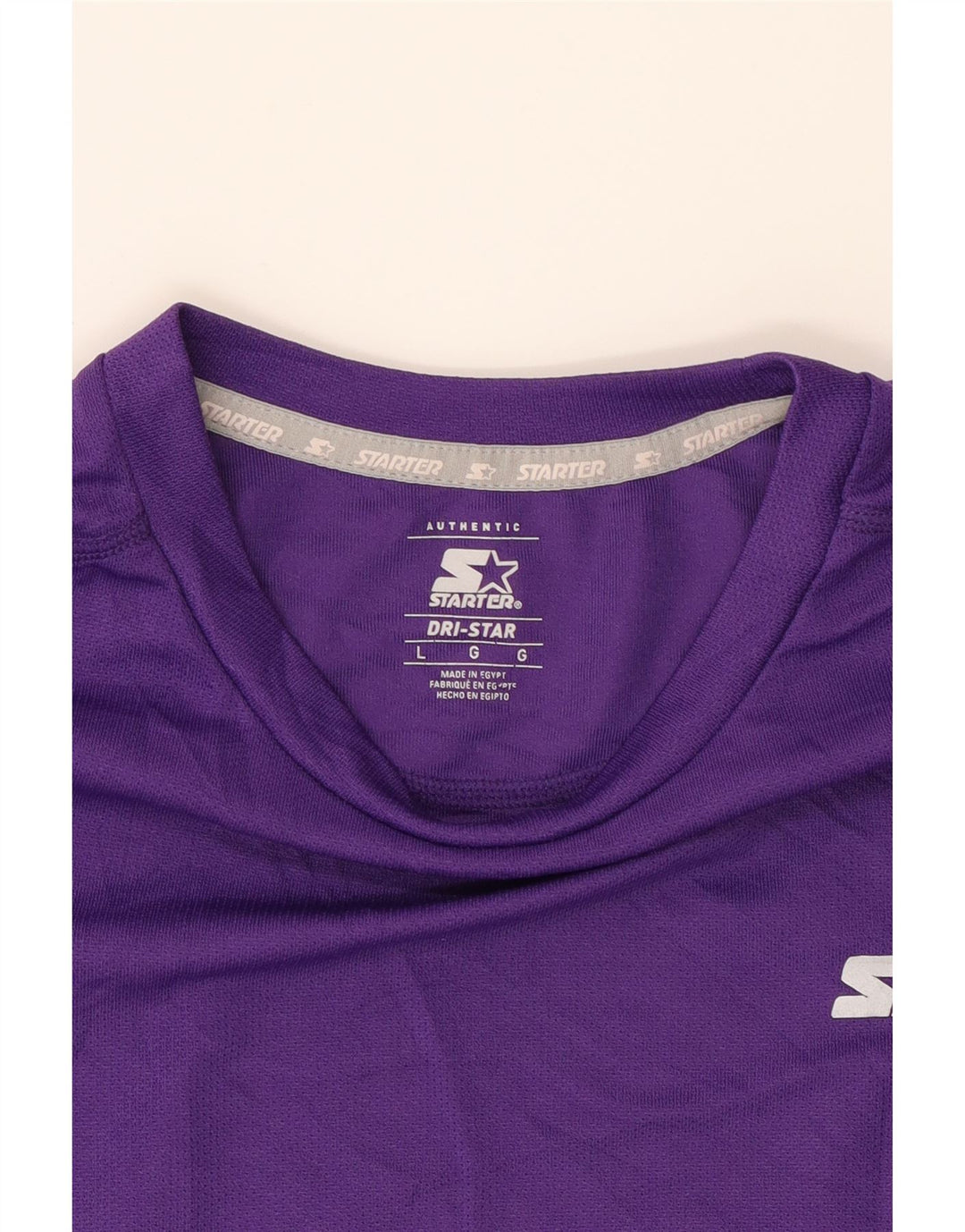 STARTER Boys T-Shirt Top 13-14 Years Large Purple Polyester Vintage Starter and Second-Hand Starter from Messina Hembry 