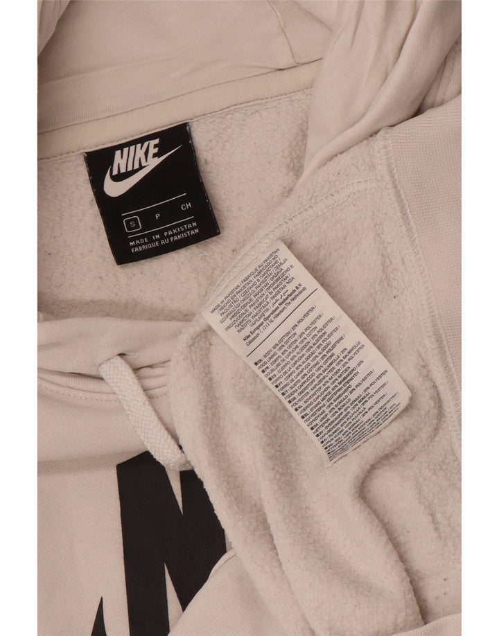 Męski sweter z kapturem Nike z grafiką, mały, biały, bawełniany