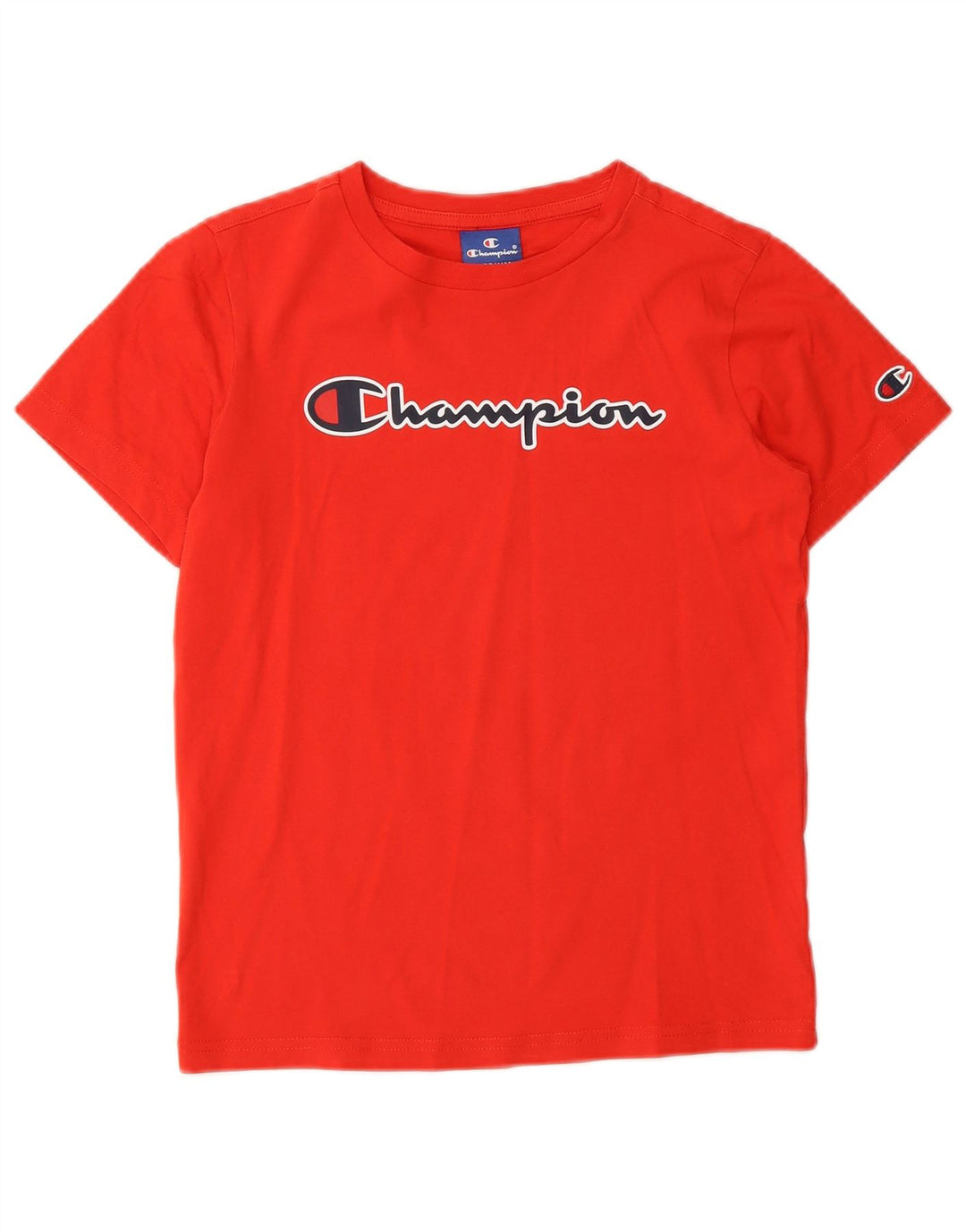 Chłopięcy T-shirt z grafiką Champion, 9-10 lat, średni czerwony