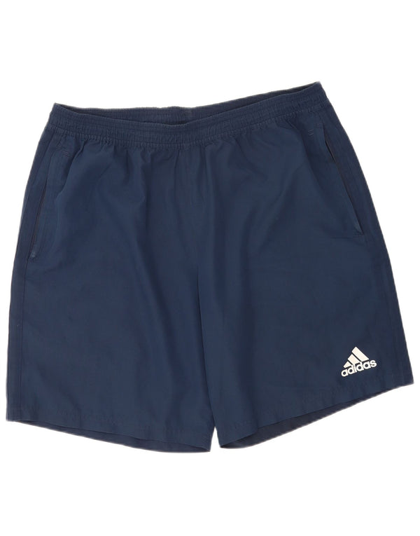 Męskie spodenki sportowe Adidas Climacool XL granatowe, poliestrowe