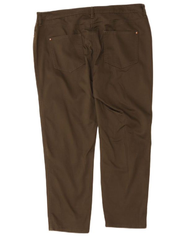 Krótkie spodnie damskie M&Co UK 18 XL W36 L25 Bawełna khaki