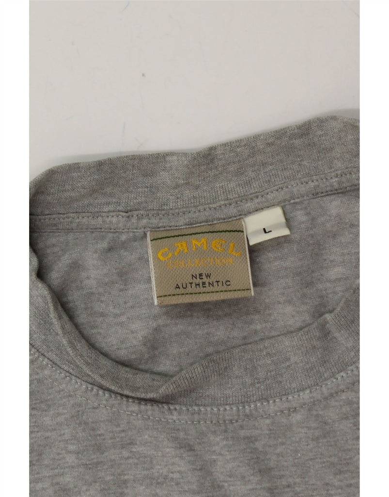 CAMEL Mens T-Shirt Top Large Grey Vintage Camel and Second-Hand Camel from Messina Hembry 