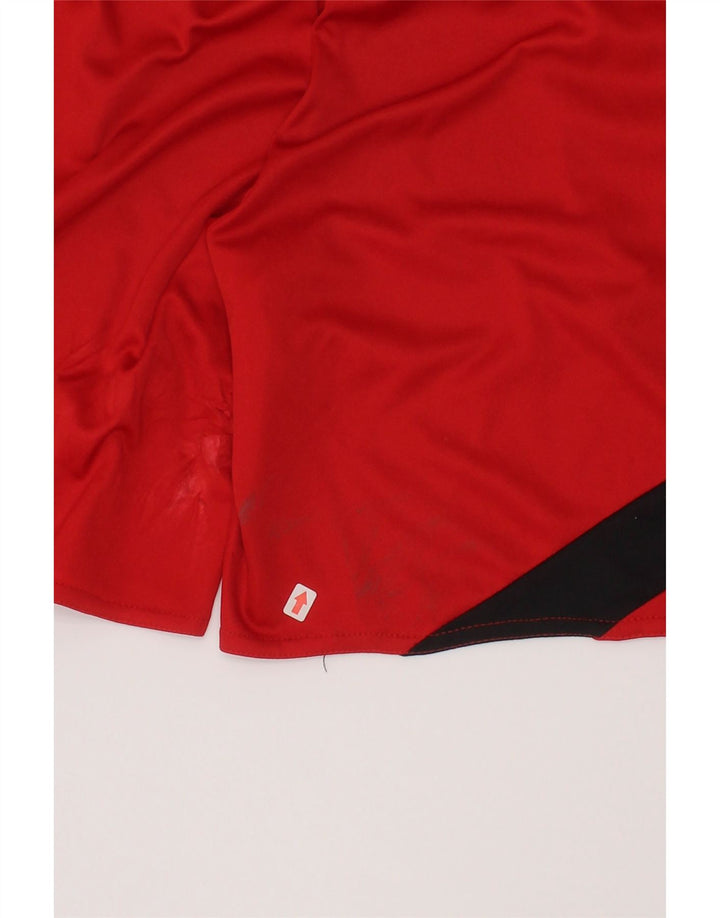 Chłopięce spodenki sportowe Adidas Climalite 9-10 lat, średni czerwony kolor
