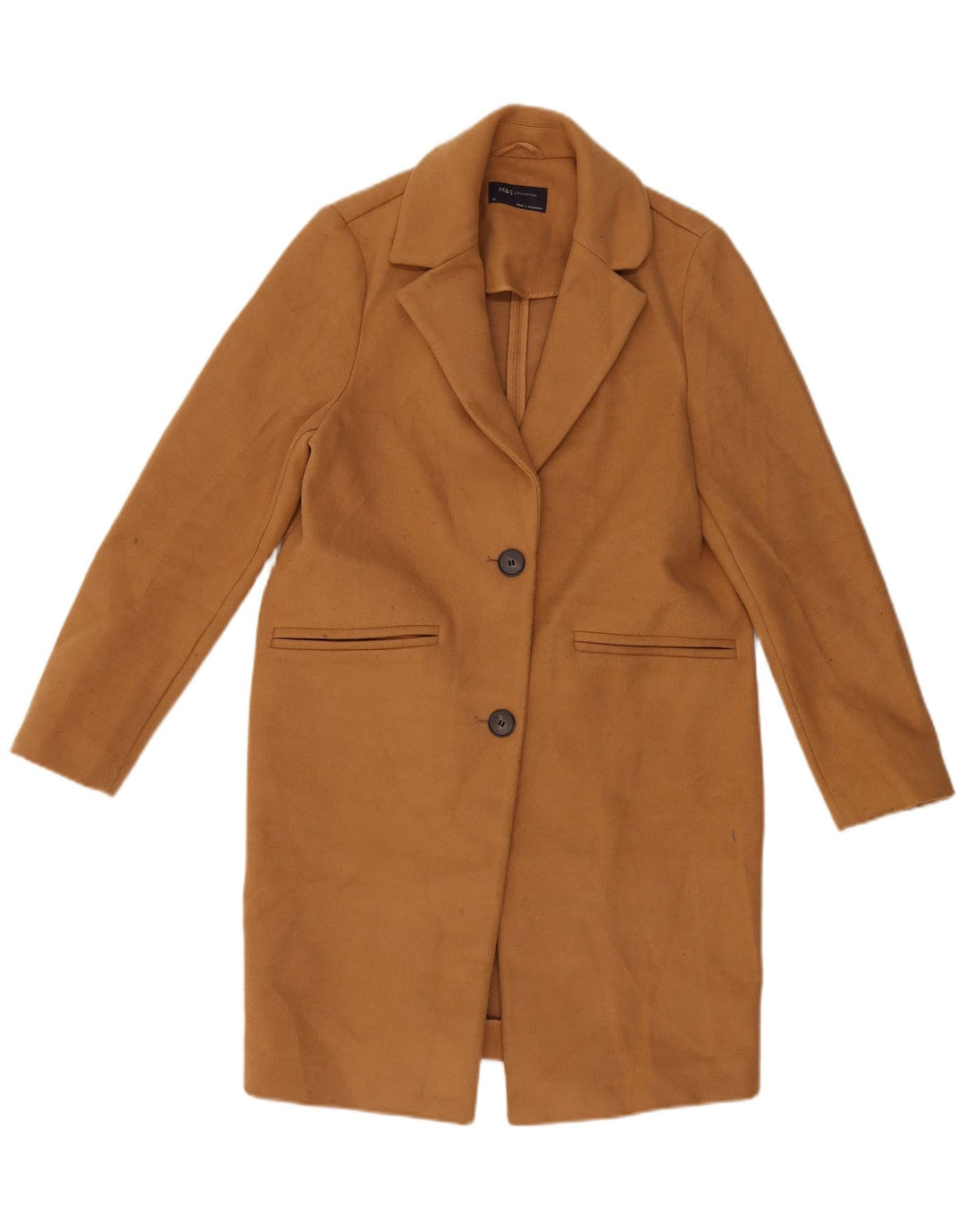 Marks & Spencer Płaszcz damski UK 10, mały, beżowy, poliester