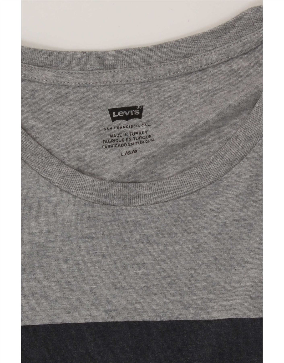 Męski T-shirt z grafiką Levi's, duży, szary