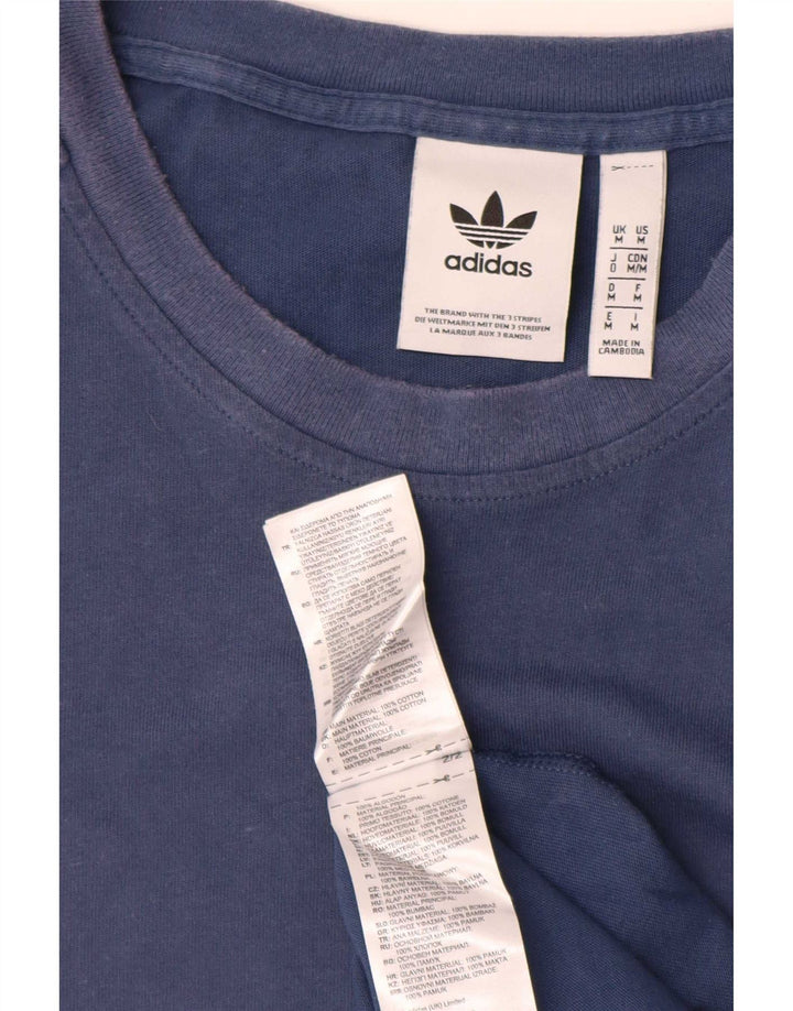 Adidas Męska koszulka Top Medium Blue Cotton