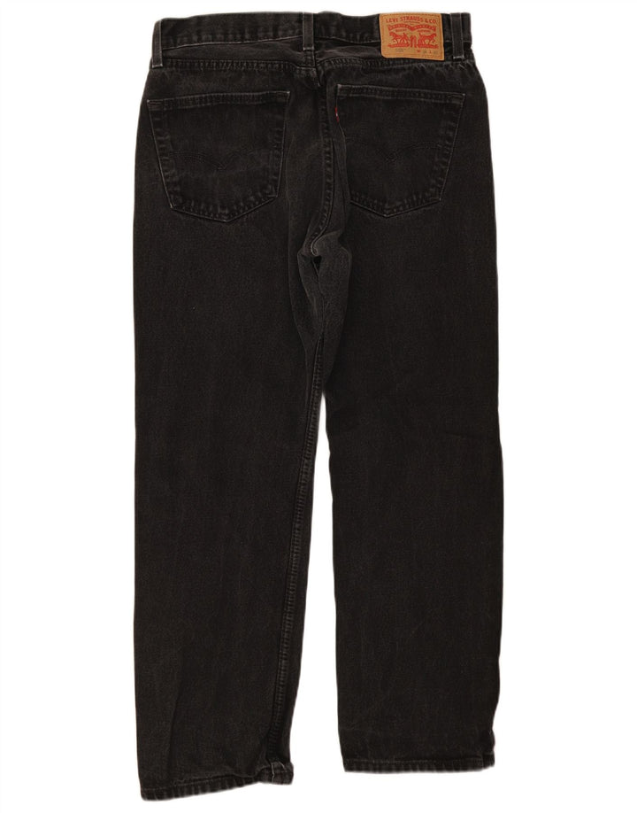 Męskie jeansy Levi's 505 Straight W34 L30 Czarna bawełna