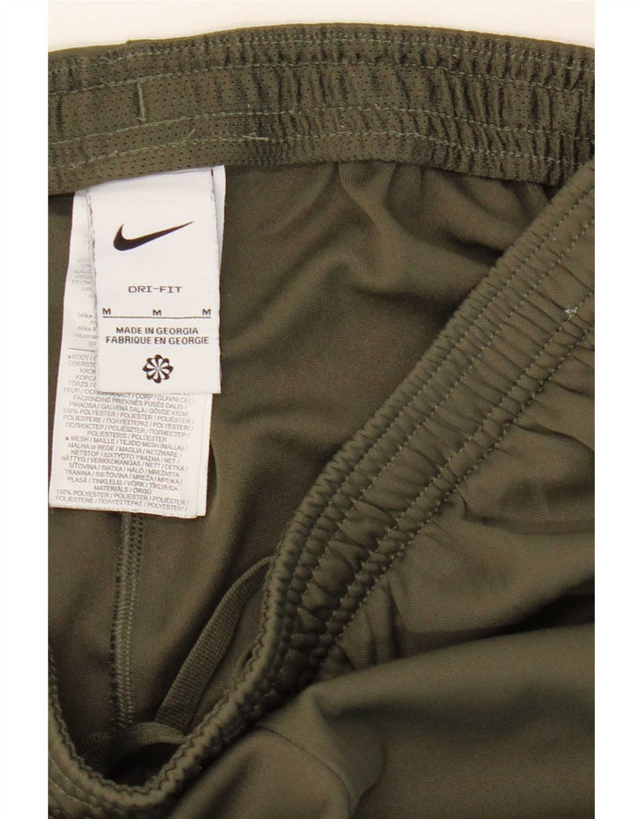 Damskie spodnie dresowe Nike UK 14, średni khaki, poliester z blokami kolorów