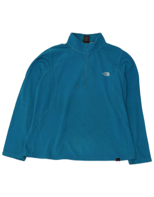 Damski sweter polarowy The North Face z zamkiem błyskawicznym, UK 16, duży niebieski poliester