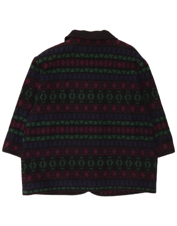 Płaszcz damski w stylu vintage UK 26 5XL Wielobarwna, geometryczna wełna