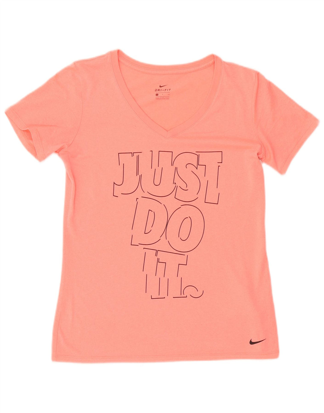 Damska koszulka z grafiką Nike Dri Fit Top UK 10, mały, różowy poliester