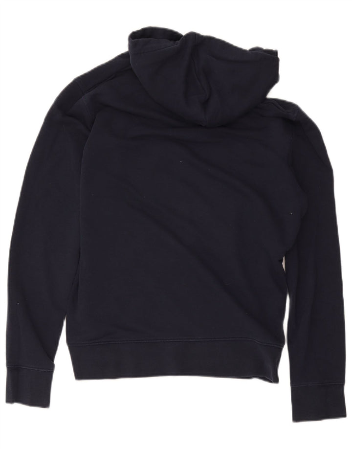 Marks & Spencer Męski sweter z kapturem, mały, granatowy, bawełniany