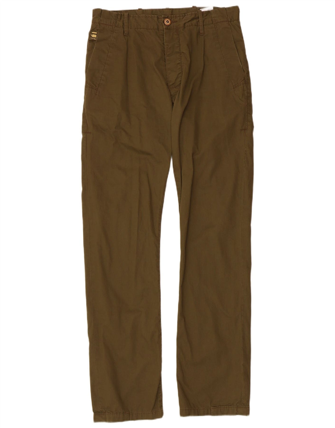 Męskie proste spodnie chino G-Star W30 L32 Khaki, bawełna