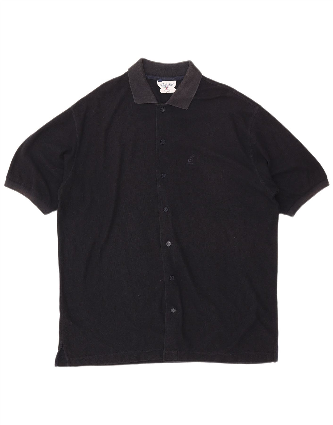 AUSTRALIJSKA L'ALPINA Męska koszula z krótkim rękawem IT 54 XL, granatowa, bawełniana